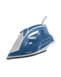 Russell Hobbs 2400W Supreme Steam Traditional Iron Stainless Steel Soleplate Blue/White