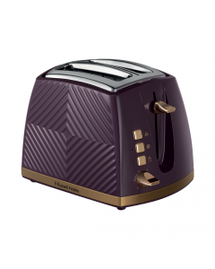 Russell Hobbs Groove Toaster Mulberry- 2 slice